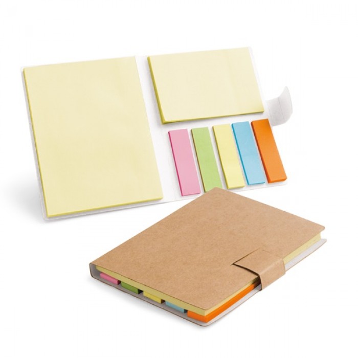 Bloco de anotações com post-it personalizados