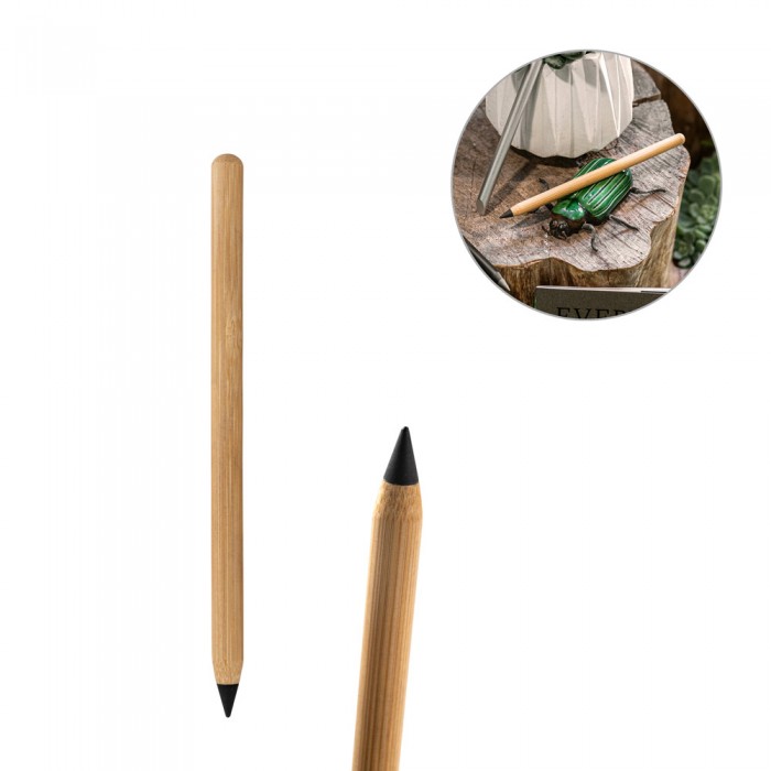 Caneta sem Tinta de Bambu com Logo