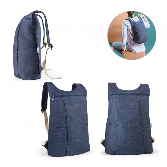 Mochila em Denim Personalizada para Brinde