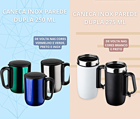 Canecas Inox